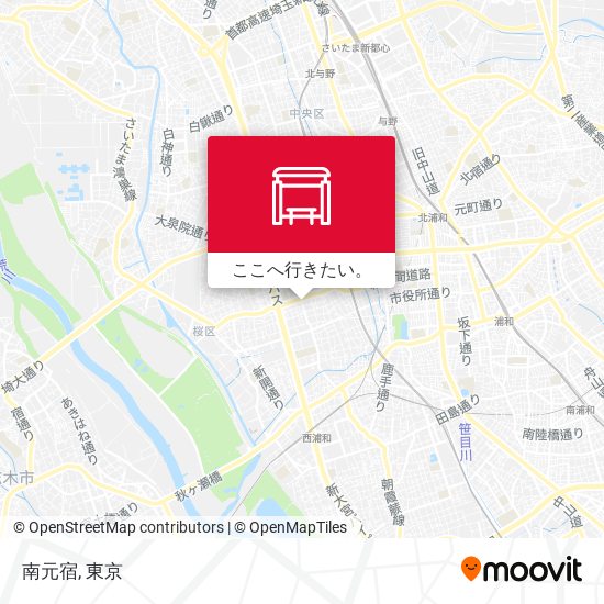 南元宿地図