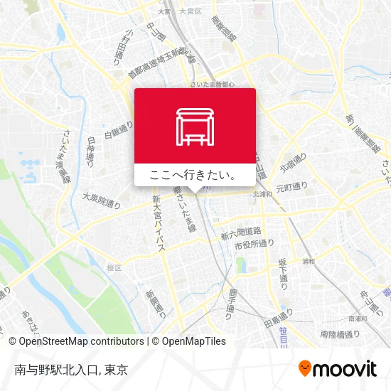 南与野駅北入口地図