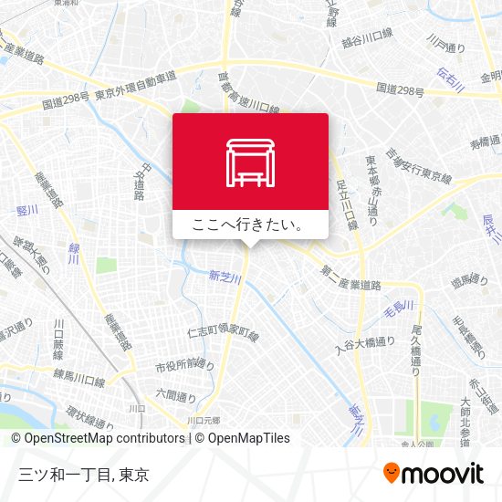 三ツ和一丁目地図