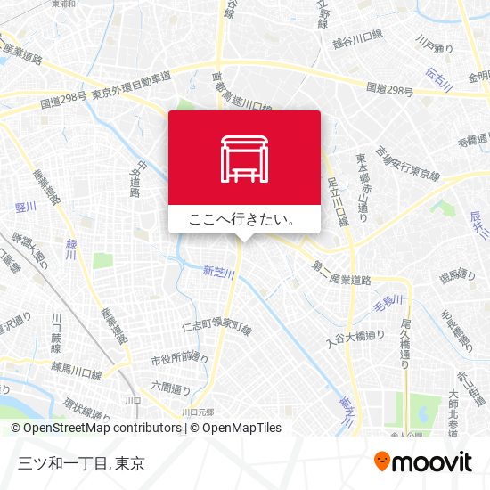 三ツ和一丁目地図