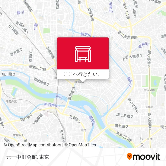 元一中町会館地図