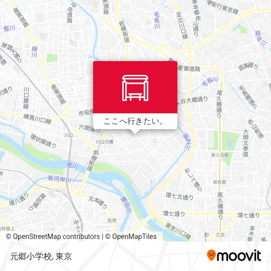 元郷小学校地図