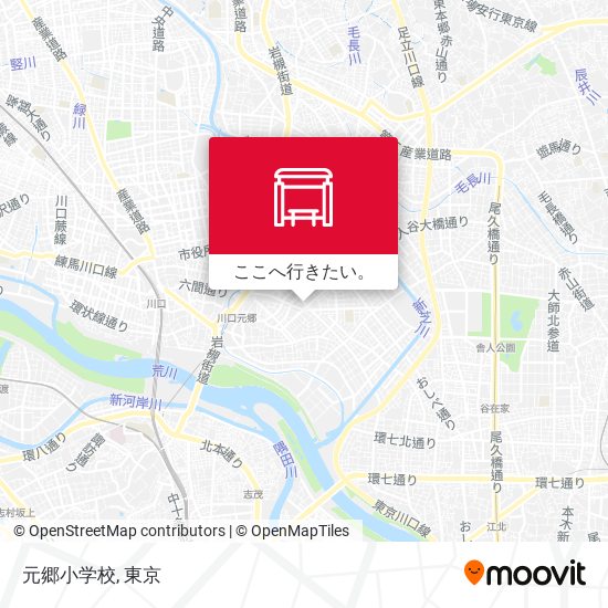 元郷小学校地図