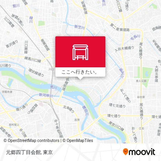 元郷四丁目会館地図