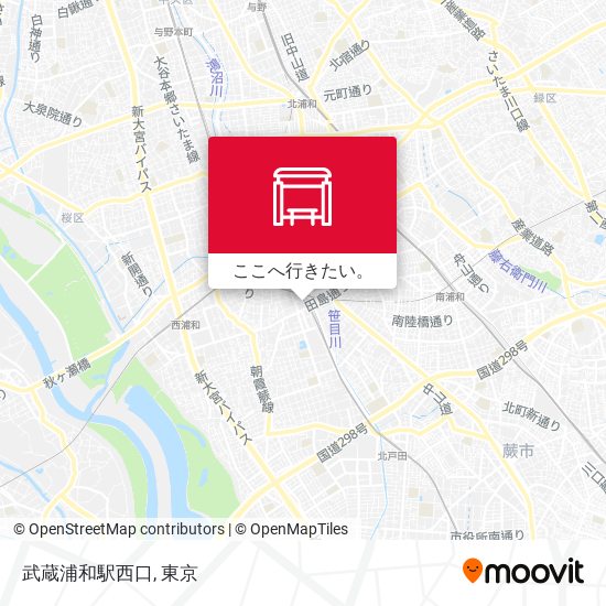 武蔵浦和駅西口地図