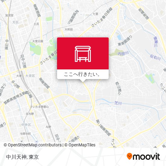 中川天神地図