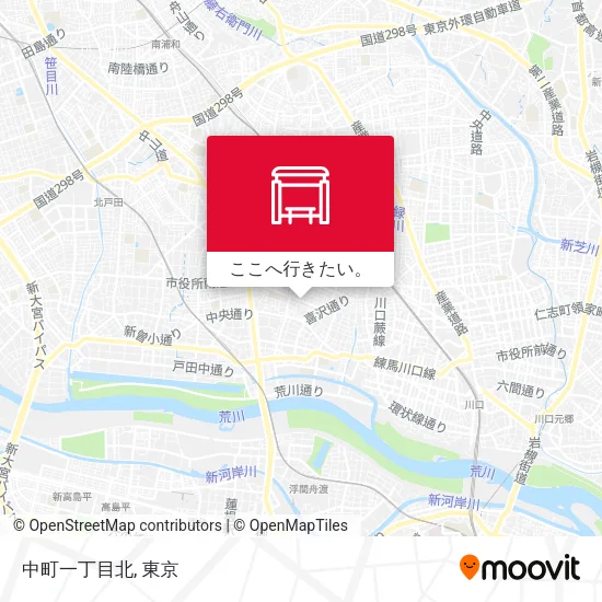 中町一丁目北地図