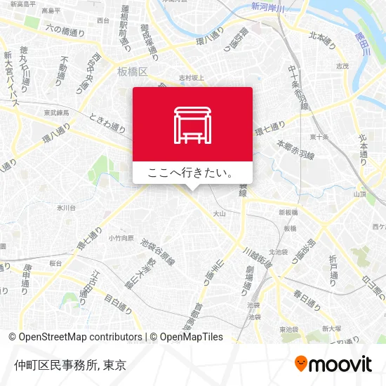 仲町区民事務所地図