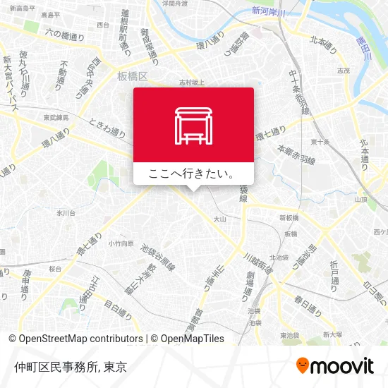 仲町区民事務所地図
