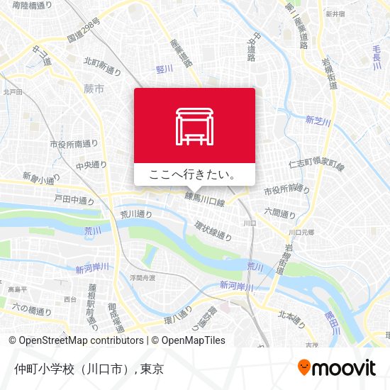 仲町小学校（川口市）地図
