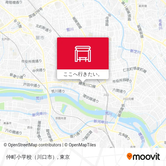 仲町小学校（川口市）地図