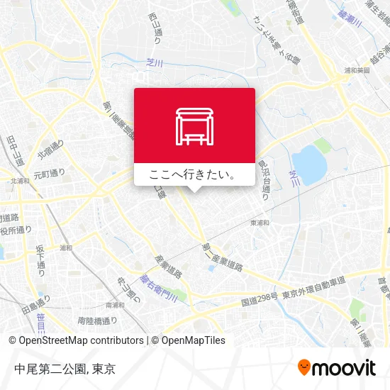 中尾第二公園地図