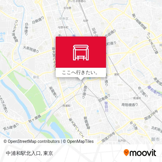 中浦和駅北入口地図