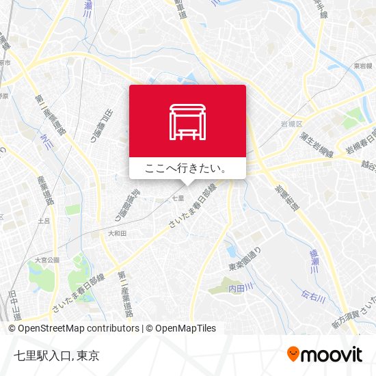 七里駅入口地図