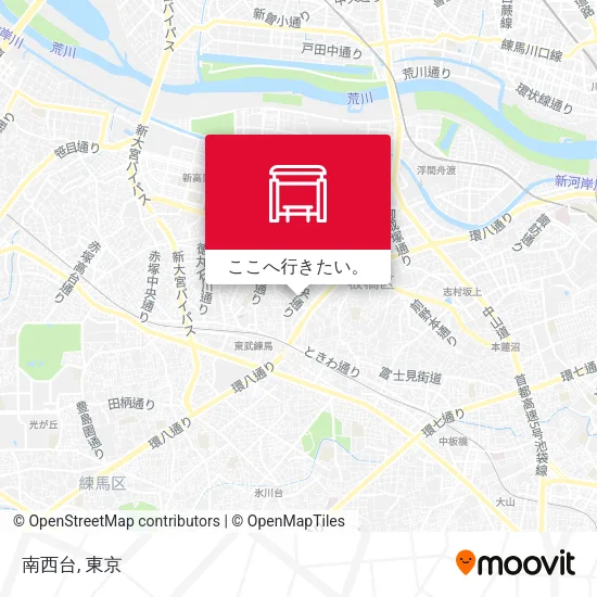 南西台地図