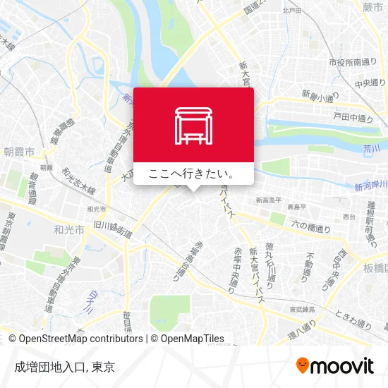 成増団地入口地図