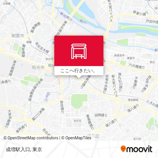 成増駅入口地図