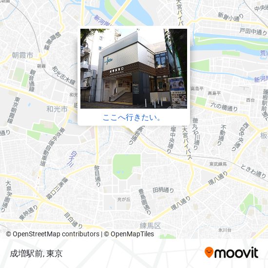 成増駅前地図