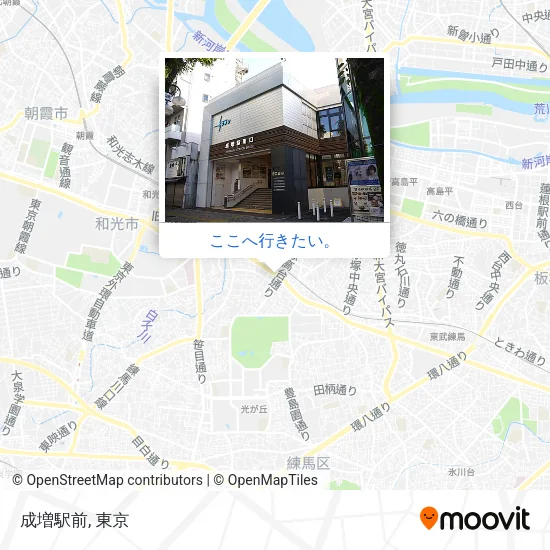 成増駅前地図