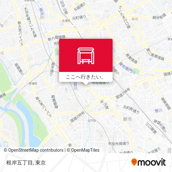 根岸五丁目地図