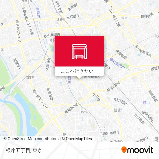 根岸五丁目地図