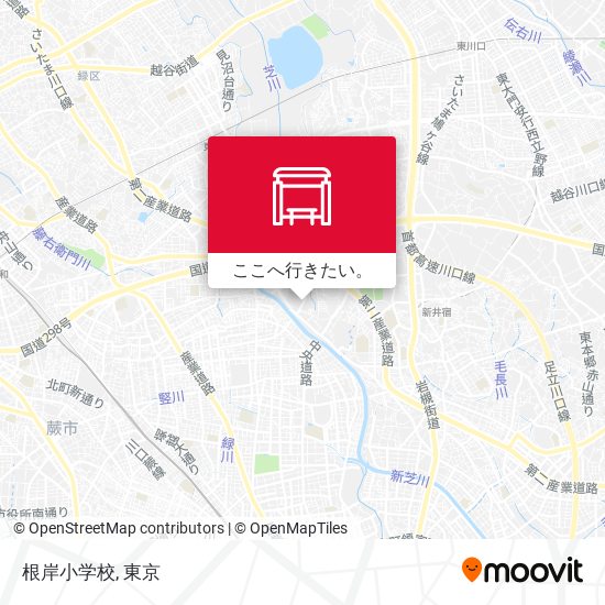 根岸小学校地図