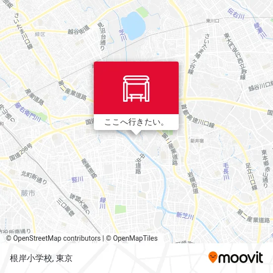 根岸小学校地図