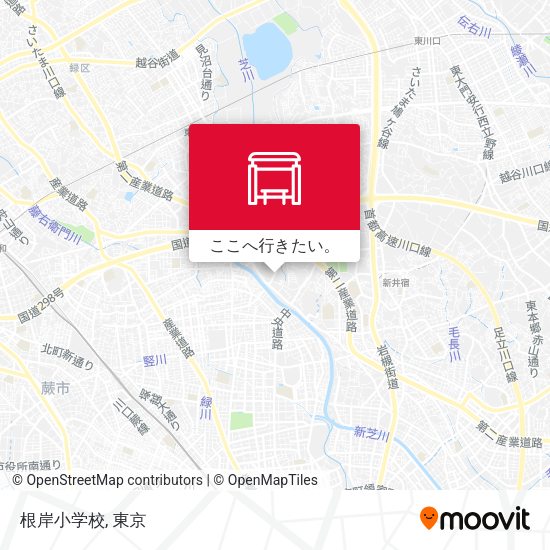 根岸小学校地図