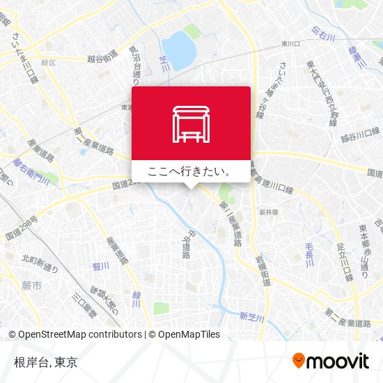 根岸台地図
