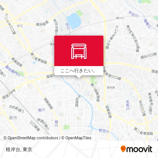根岸台地図