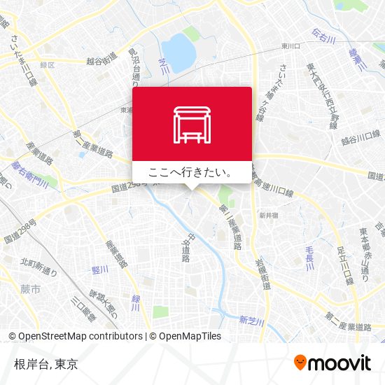 根岸台地図