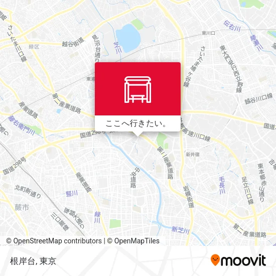 根岸台地図