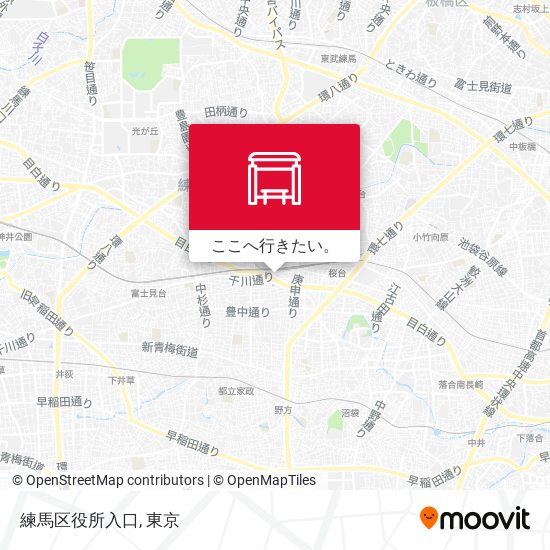 練馬区役所入口地図