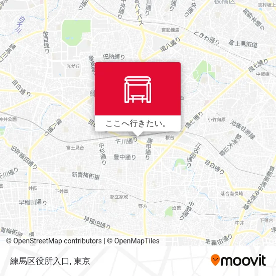 練馬区役所入口地図