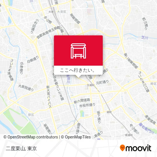 二度栗山地図