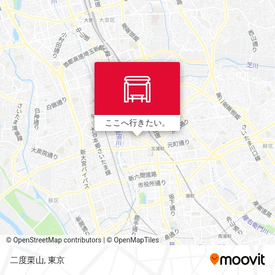 二度栗山地図