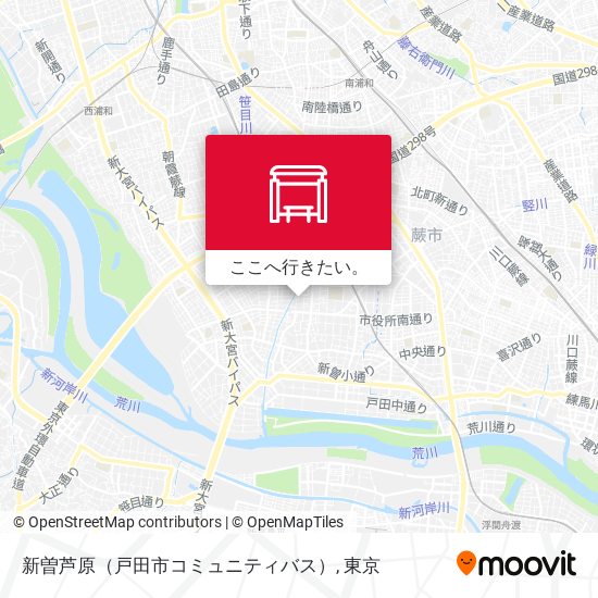 新曽芦原（戸田市コミュニティバス）地図