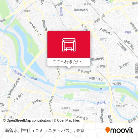 新曽氷川神社（コミュニティバス）地図
