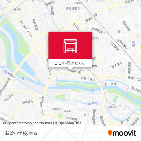 新曽小学校地図