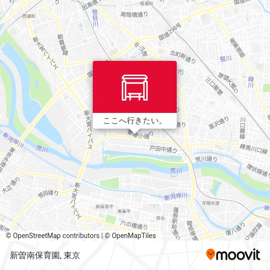 新曽南保育園地図