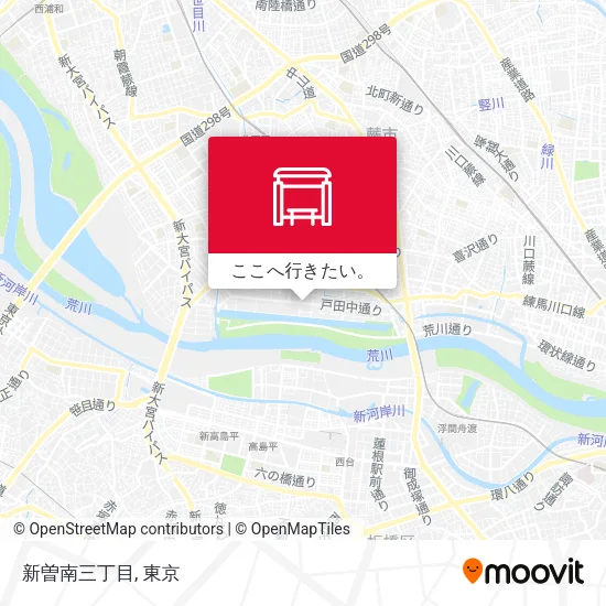 新曽南三丁目地図