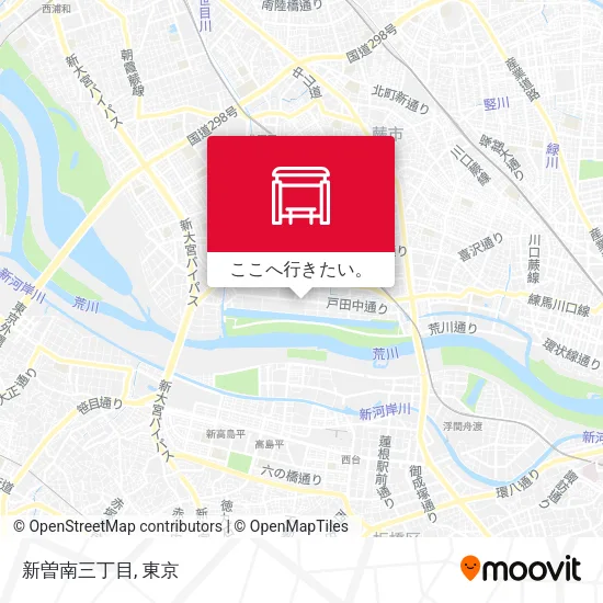 新曽南三丁目地図