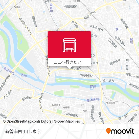 新曽南四丁目地図