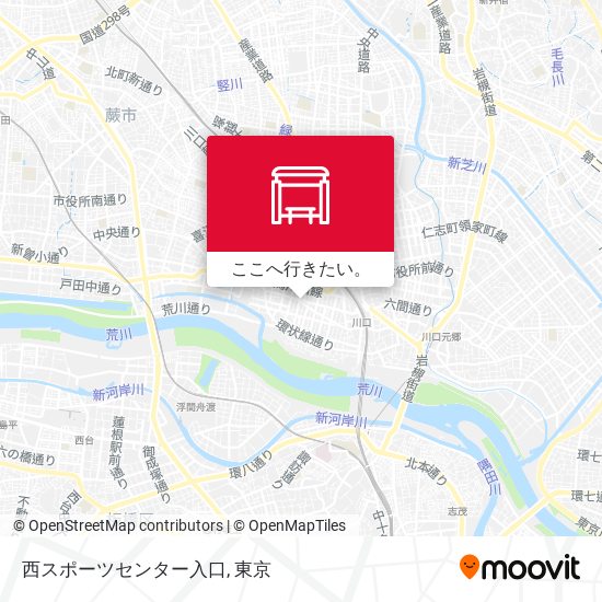 西スポーツセンター入口地図