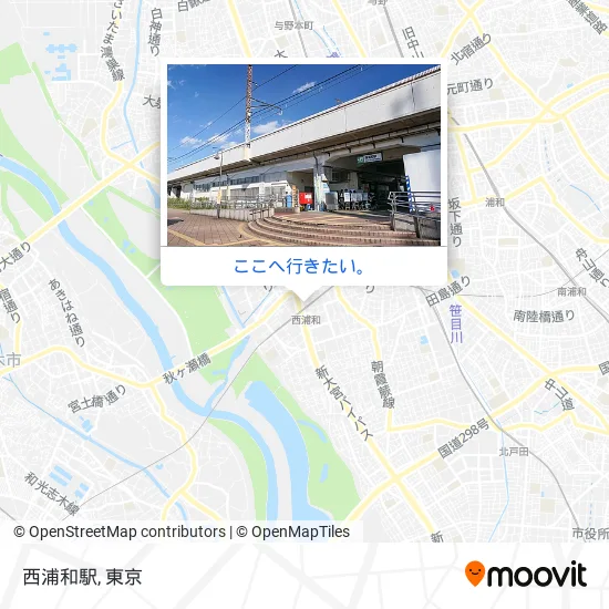 西浦和駅地図
