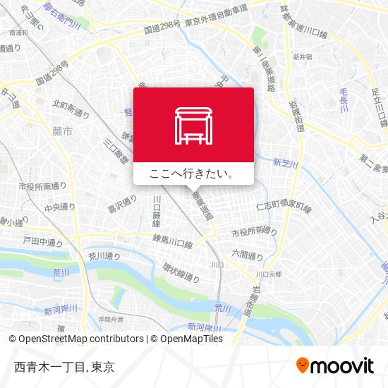 西青木一丁目地図