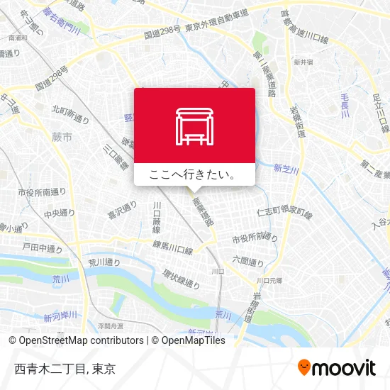 西青木二丁目地図
