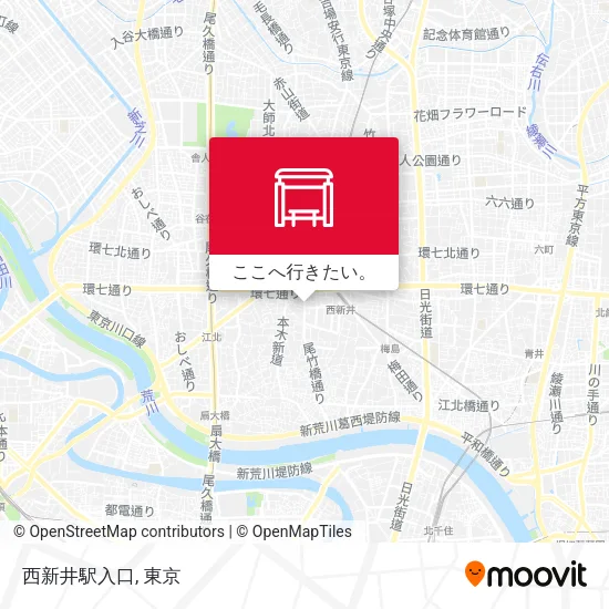 西新井駅入口地図