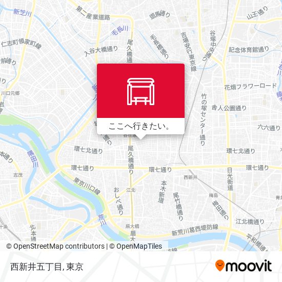 西新井五丁目地図