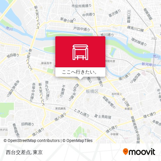 西台交差点地図